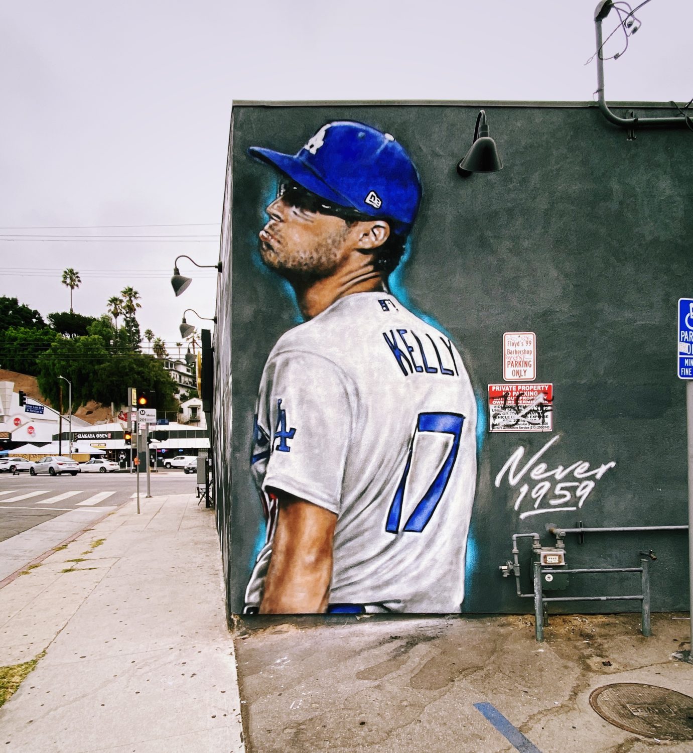 Artist makes mural of deceased Angels pitcher Tyler Skaggs in Santa Monica  