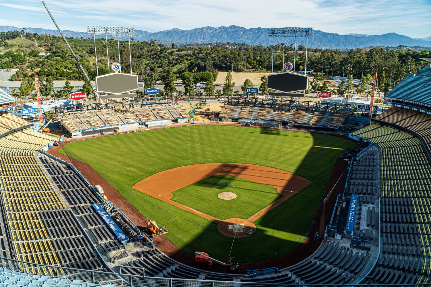 The Los Angeles Dodgers debut fully vaccinated seating section for