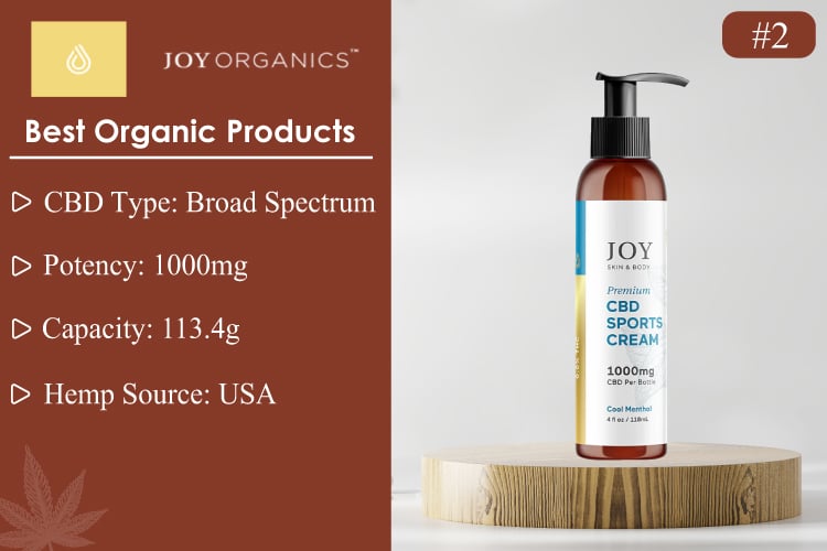 joy organics cream