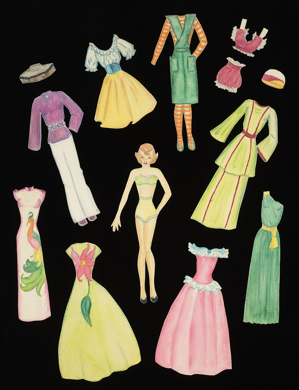 Paper doll about 1940s Barbara T. Smith. Getty Research Institute