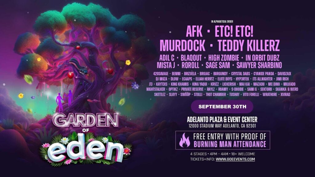 Garden Of Eden Festival Confirms a Mega Concert At Adelanto Center with