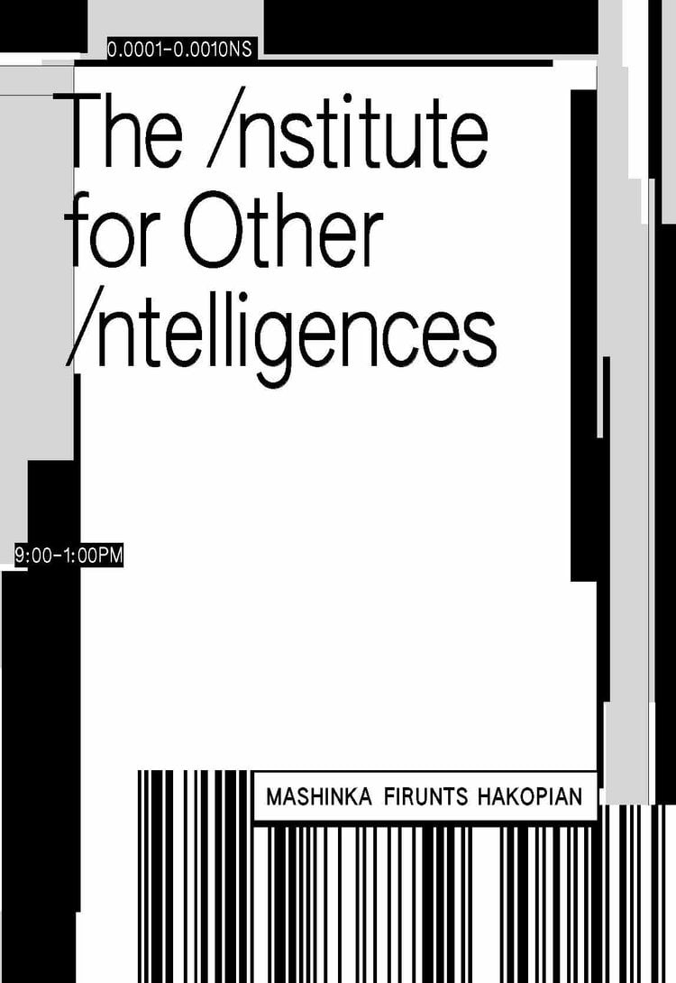 Institute for Other Intelligences X Artists Books cover